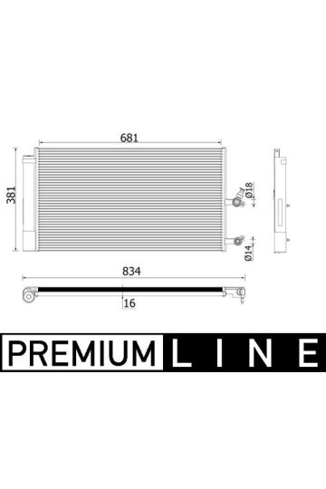 KLIMA RADYATORU KONDANSATÖR VOLVO XC90 II 14>D4-D5 B5 Mild-Hybrid AWD