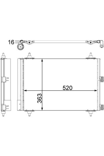 KLİMA RADYATÖRÜ KONDENSER BERLINGO 06>XSARA 04>PARTNER 06>1.6 HDI