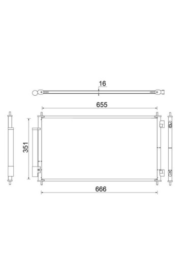 KLİMA RADYATÖRÜ KONDENSER HONDA CR-V 2.0L R20A2 RE5 kasa 07-12