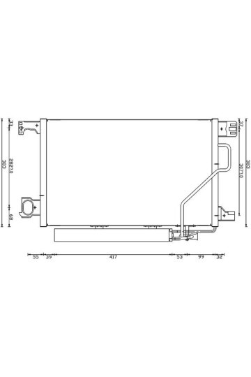 KLIMA RADYATORU MERCEDES W203 CL203 S203 C209 A209