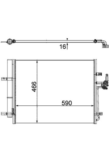 KLIMA RADYATORU MONDEO IV S MAX 07 /> GALAXY 1.6 / 1.8 / 2.0 / 2.0TDCI 07 /> LANDROVER FREELANDER 2. 2T GENİŞLİK: 466MM. UZUNLUK: 590MM