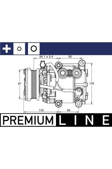 KOMPRESÖR KLİMA MONDEO 01> KASNAK: 97MM