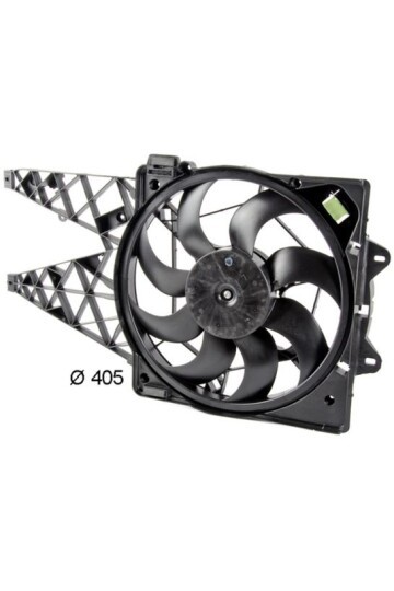 Kühlmittelkühler-/Kondensator-Lüfter FIAT DOBLO 1.6-2.0 JTD