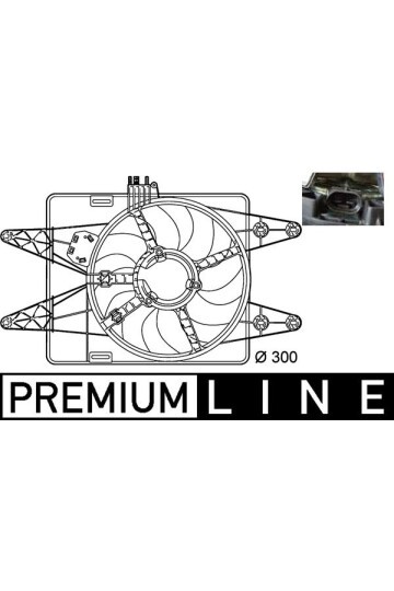 Kühlmittelkühler-/Kondensator-Lüfter FIAT DOBLO 1.9 DS