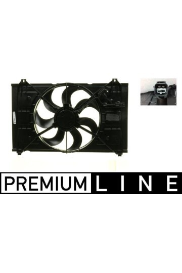 Kühlmittelkühler-/Kondensator-Lüfter KIA RIO