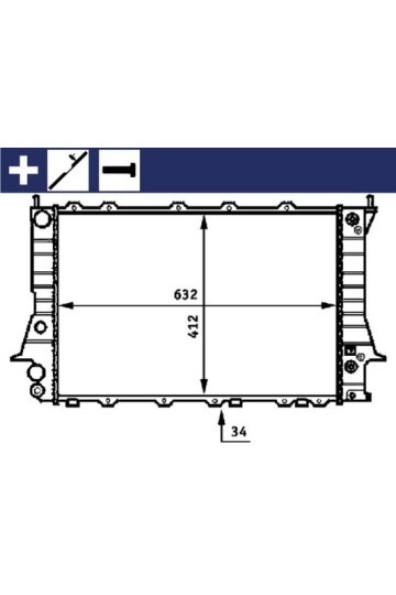 Kühlmittelkühler AUDI 100 / A6