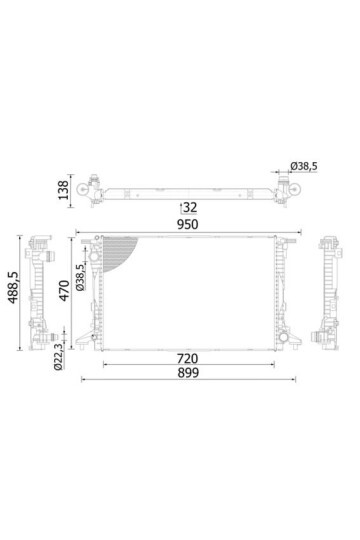 Kühlmittelkühler AUDI A3/SEAT LEON