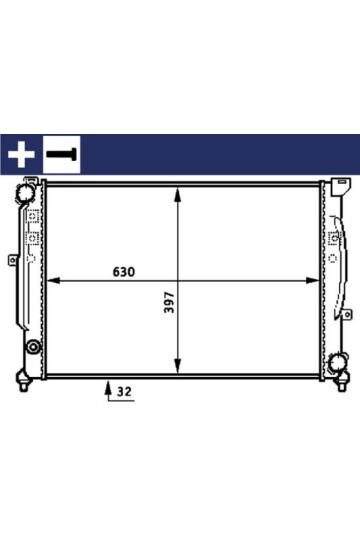 Kühlmittelkühler AUDI A4/A6 / VW PASSAT B5
