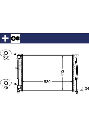 Kühlmittelkühler AUDI A6 II 97-