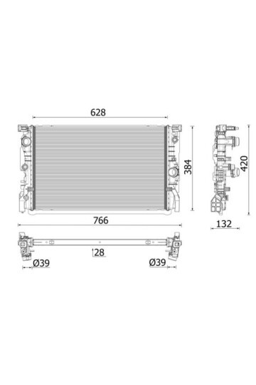 Kühlmittelkühler BMW TOURING 520 I