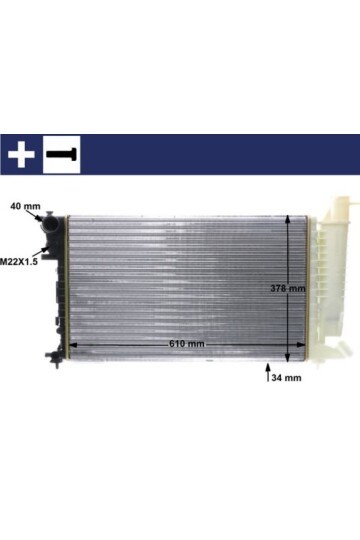 Kühlmittelkühler CITOROEN ZX / PEUGEOT 306