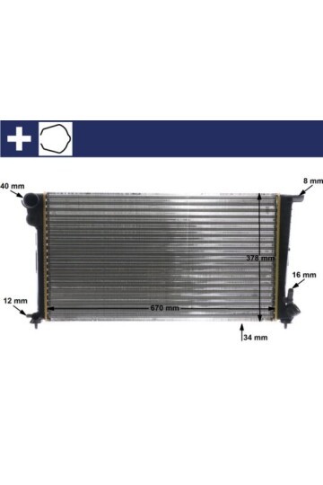 Kühlmittelkühler CITROEN BERLINGO