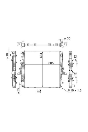 Kühlmittelkühler DISCOVERY 4.0IV6/V8