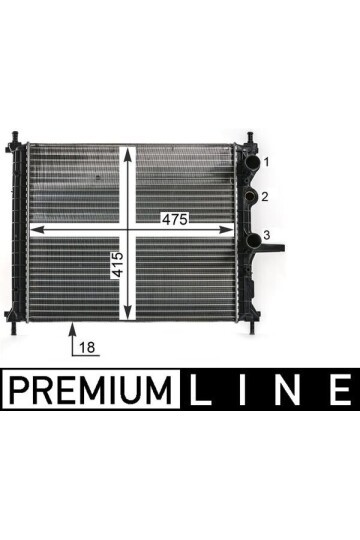 Kühlmittelkühler FIAT BRAVA 1.2i