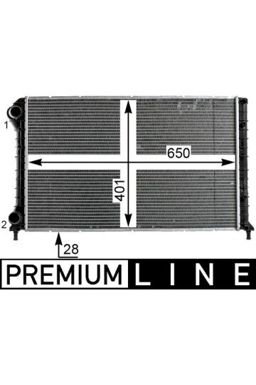 Kühlmittelkühler FIAT DOBL 1.4i