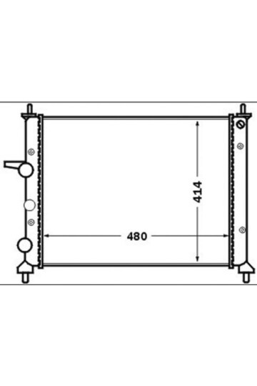 Kühlmittelkühler FIAT MULTIPLA