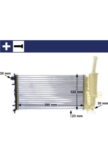 Kühlmittelkühler FIAT N. PUNTO 1.2 10/02->