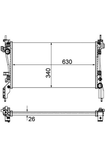 Kühlmittelkühler FIAT QUBO 1.3D MULTIJET