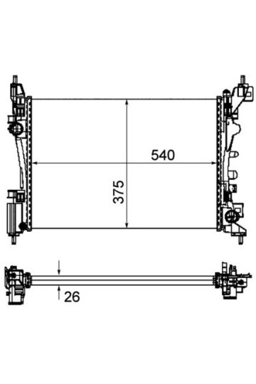 Kühlmittelkühler FIAT QUBO 1.4