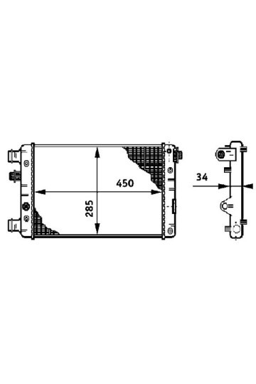Kühlmittelkühler FIAT SEICENTO