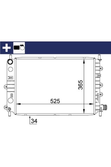 Kühlmittelkühler FORD ESCORT V