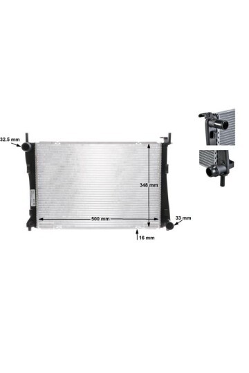 Kühlmittelkühler FORD FIESTA V/ FUSION 1.4