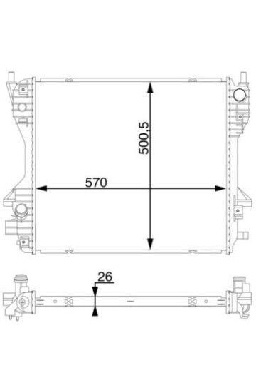 Kühlmittelkühler FORD FIESTA V ST 150