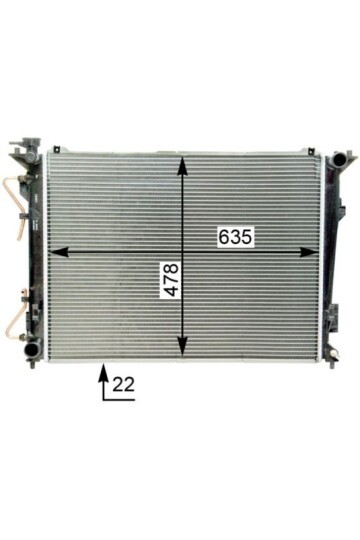 Kühlmittelkühler HYUNDAI AZERA