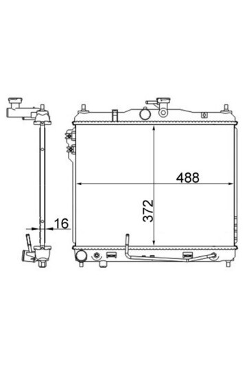 Kühlmittelkühler HYUNDAI GETZ / WORLD CAR