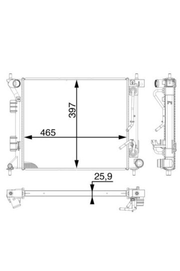 Kühlmittelkühler HYUNDAI I30