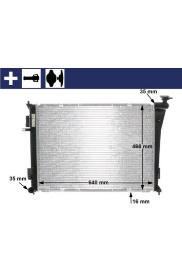 Kühlmittelkühler HYUNDAI i40 CW