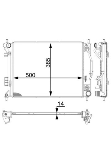 Kühlmittelkühler HYUNDAI IX20