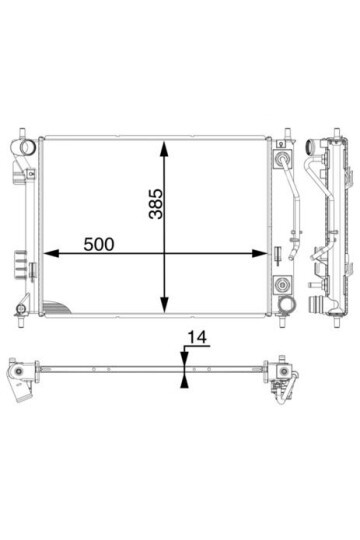 Kühlmittelkühler KIA CEED