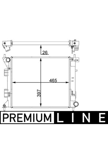 Kühlmittelkühler KIA CEED