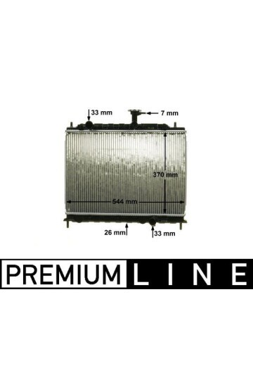 Kühlmittelkühler KIA RIO 2005