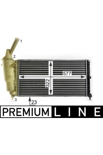 Kühlmittelkühler LANCIA Y 1.2i