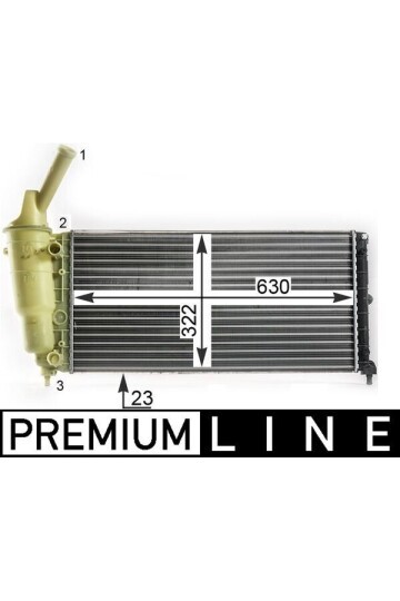 Kühlmittelkühler LANCIA Y 1.2i