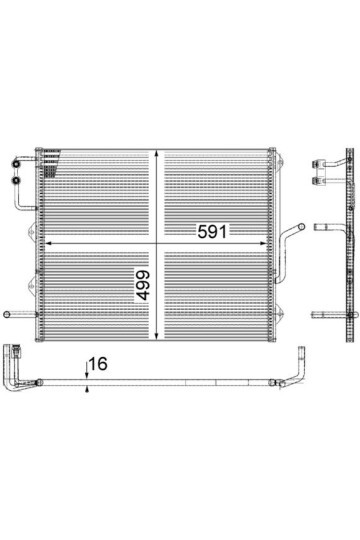 Kühlmittelkühler MERCEDES M-CLASS HYBRID
