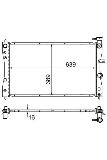 Kühlmittelkühler MITSU. COLT/SMART FORFOUR