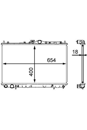 Kühlmittelkühler MITSUBISHI CARISMA