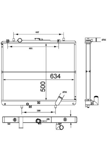 Kühlmittelkühler MITSUBISHI L-200