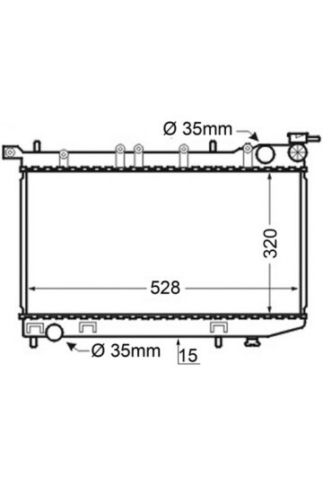 Kühlmittelkühler NISSAN ALMERA I