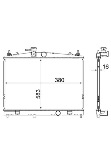 Kühlmittelkühler NISSAN JUKE