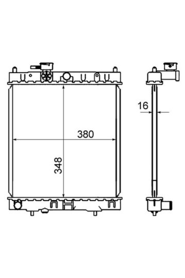 Kühlmittelkühler NISSAN MICRA II