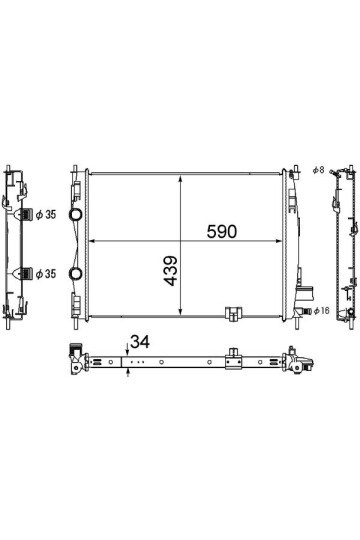 Kühlmittelkühler NISSAN QASHQAI 1.5 dci