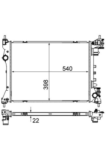 Kühlmittelkühler OPEL COMBO FIAT DOBLO