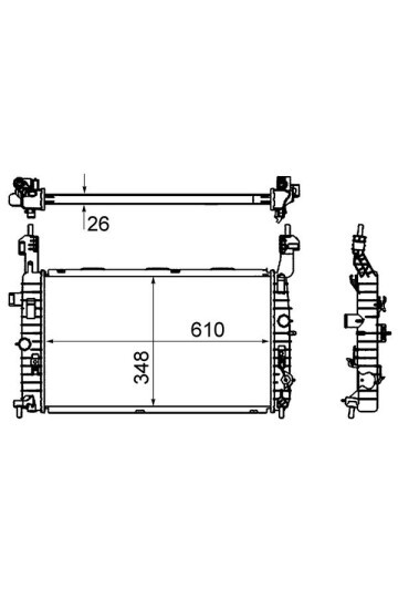 Kühlmittelkühler OPEL MERIVA