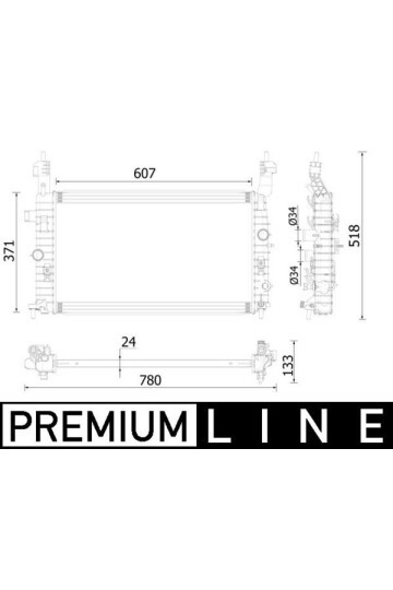 Kühlmittelkühler OPEL MERIVA