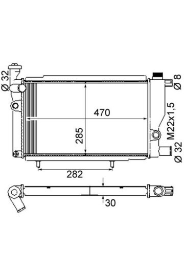 Kühlmittelkühler PEUGEOT 205 I / II