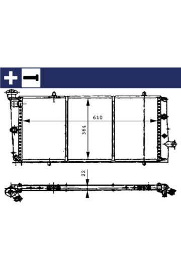 Kühlmittelkühler PEUGEOT 309 I / II
